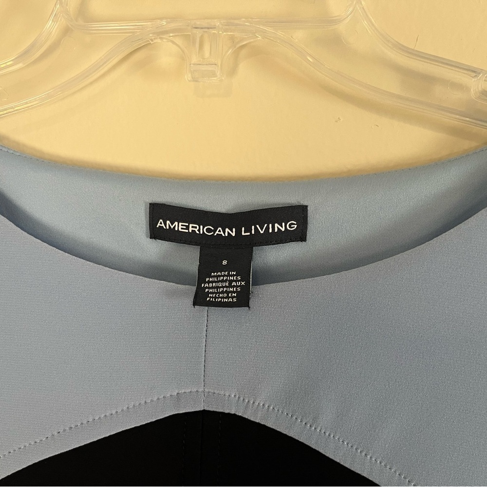 American Living Navy and Sky Blue Dress six 8 - Picture 5 of 6